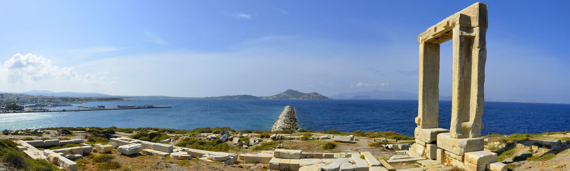 Panorama de Portara, Naxos, Grecia