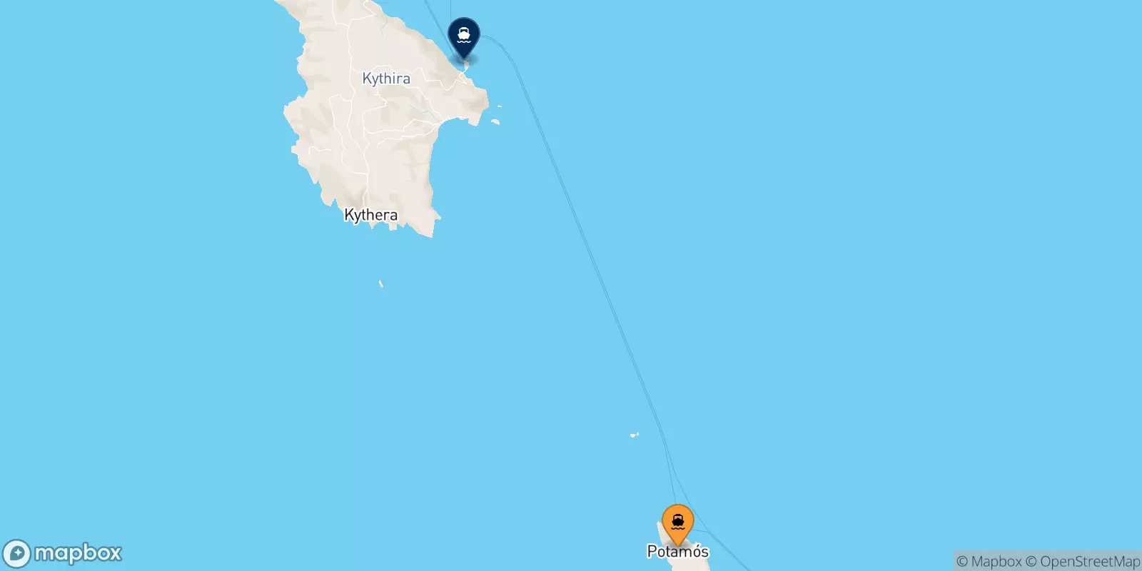 Ferries de Antikythira a Islas Jonicas