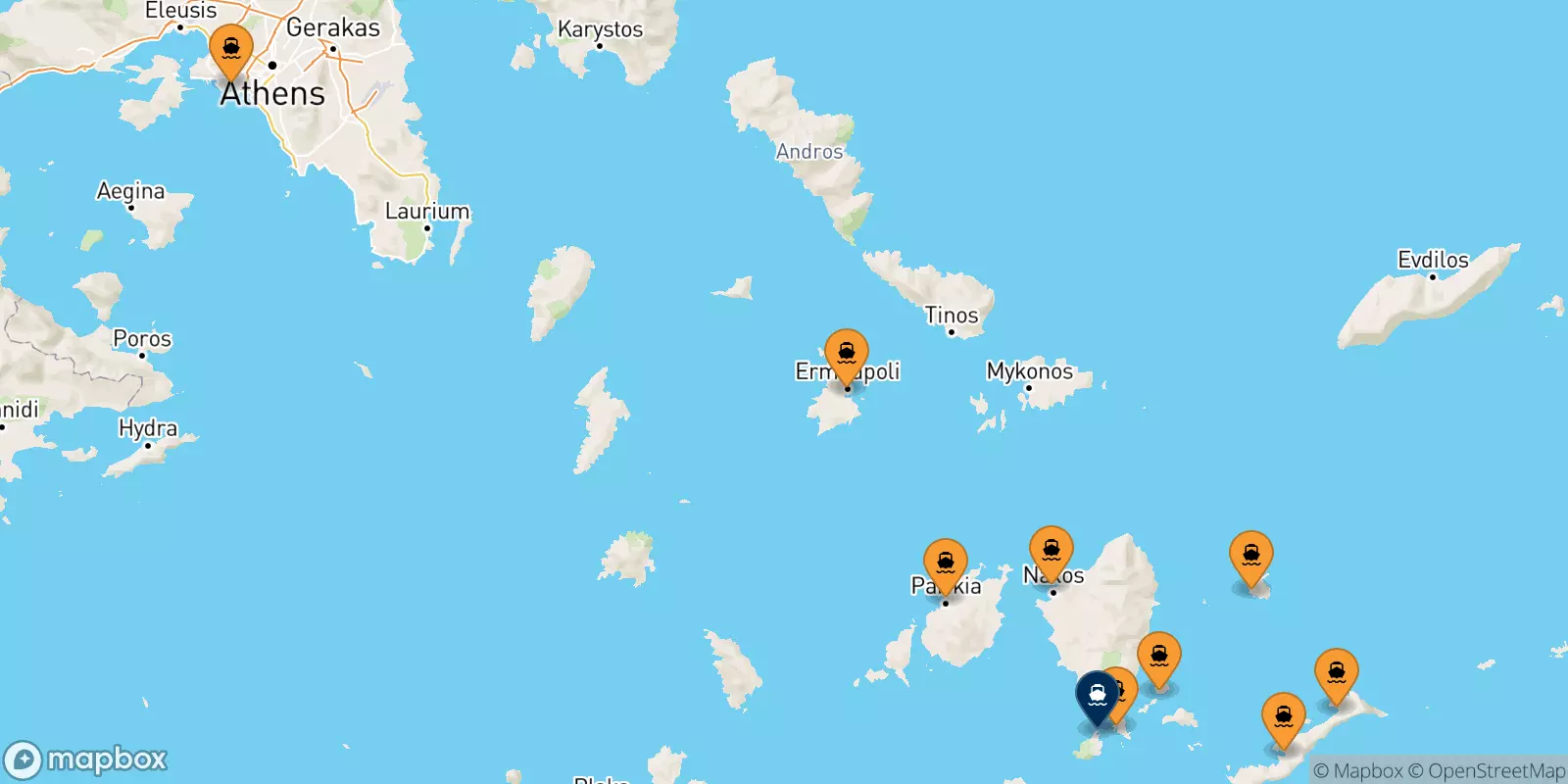 Ferries de Grecia a Iraklia