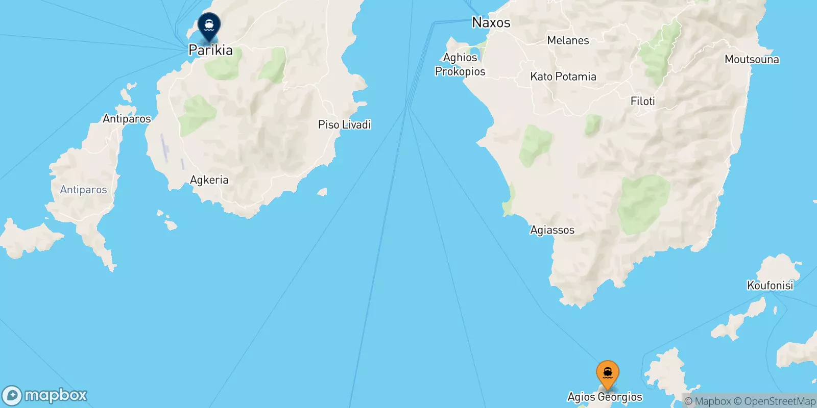 Ferries de Iraklia a Paros