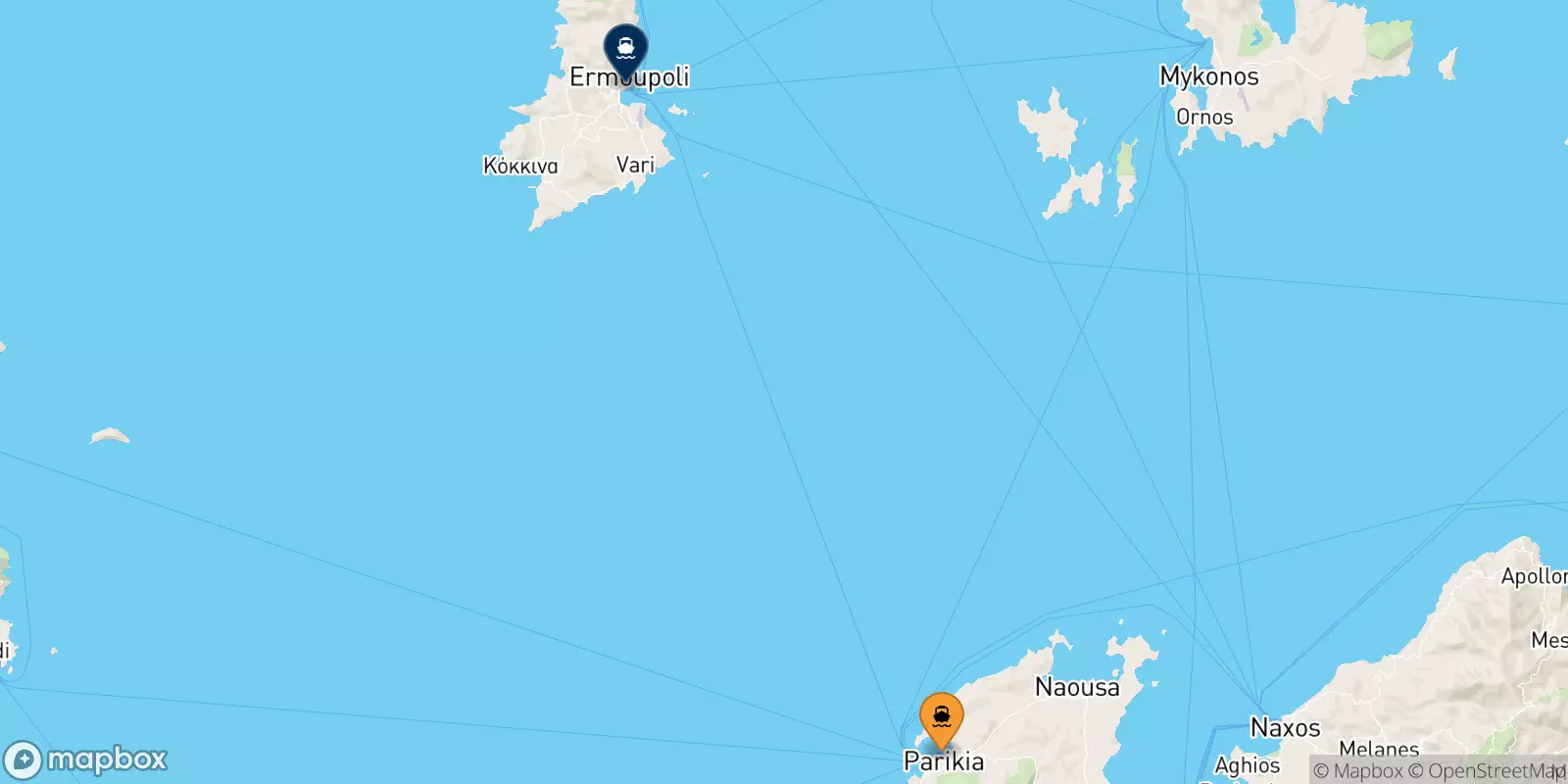 Ferries de Paros a Syros