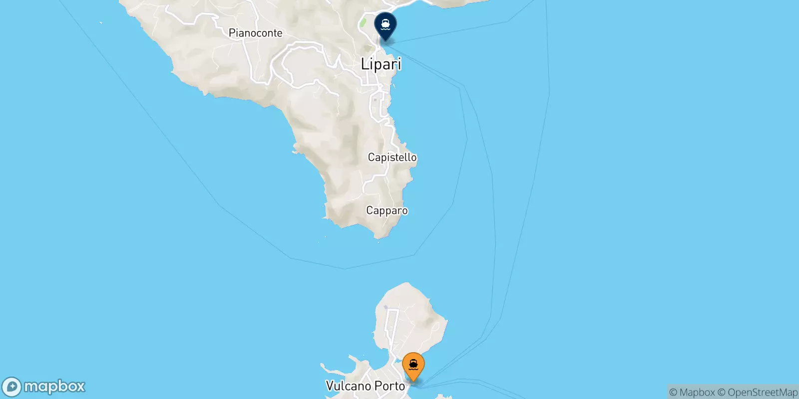 Ferries de Vulcano a Lipari