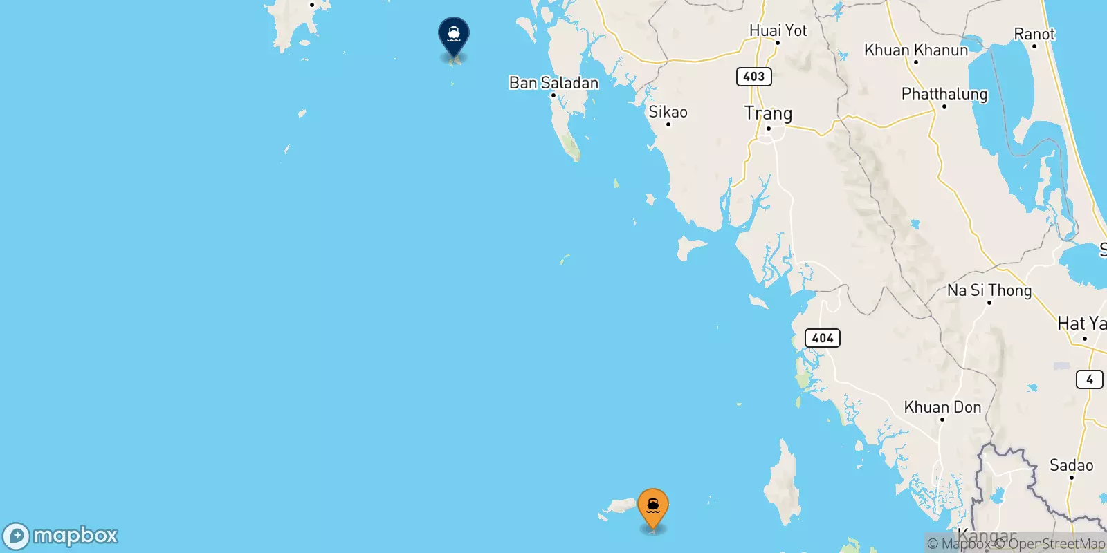 Ferries de Koh Lipe (Bundhaya Pier) a Islas Phi Phi